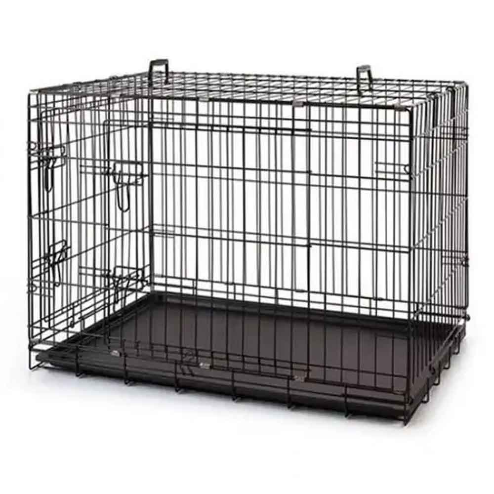 Metal Köpek Kafesi 92x56x66 Cm Siyah